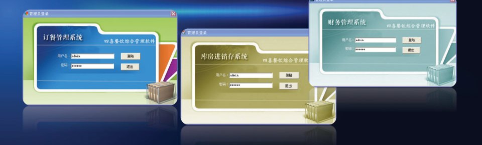 Sixi Catering ERP login screens